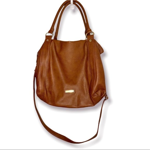 Steve Madden Handbags - Steve Madden XL Brown Marlow Satchel Handbag purse
